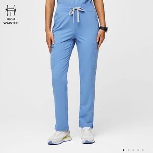 FIGS Yola Skinny Scrub Pants Ceil Blue